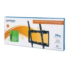 Seinakinnitus Manhattan TV LED/LCD 32-55" 35kg, kokkupandav, õhuke цена и информация | Кронштейны и крепления для телевизоров | hansapost.ee