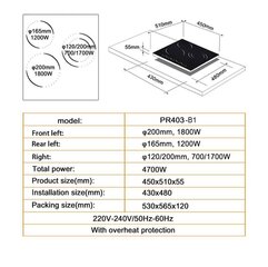 Schlosser PR403B1 hind ja info | Pliidiplaadid | hansapost.ee