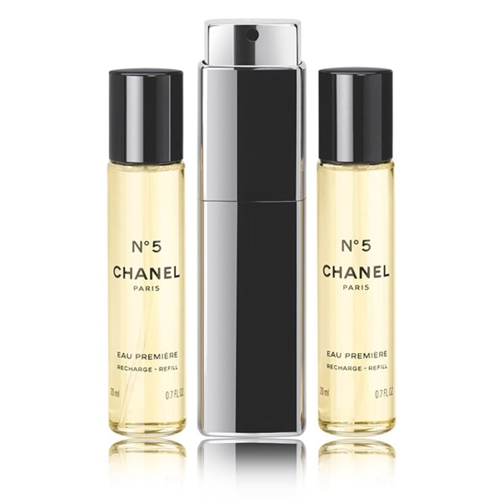 Chanel No 5 Eau Premiere EDT kinkekomplekt naistele 3 x 20 ml цена и информация | Parfüümid naistele | hansapost.ee