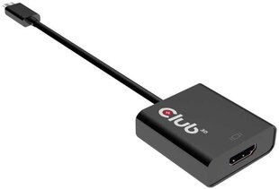Кабель HDMI Club 3D USB C цена и информация | Адаптеры и USB-hub | hansapost.ee