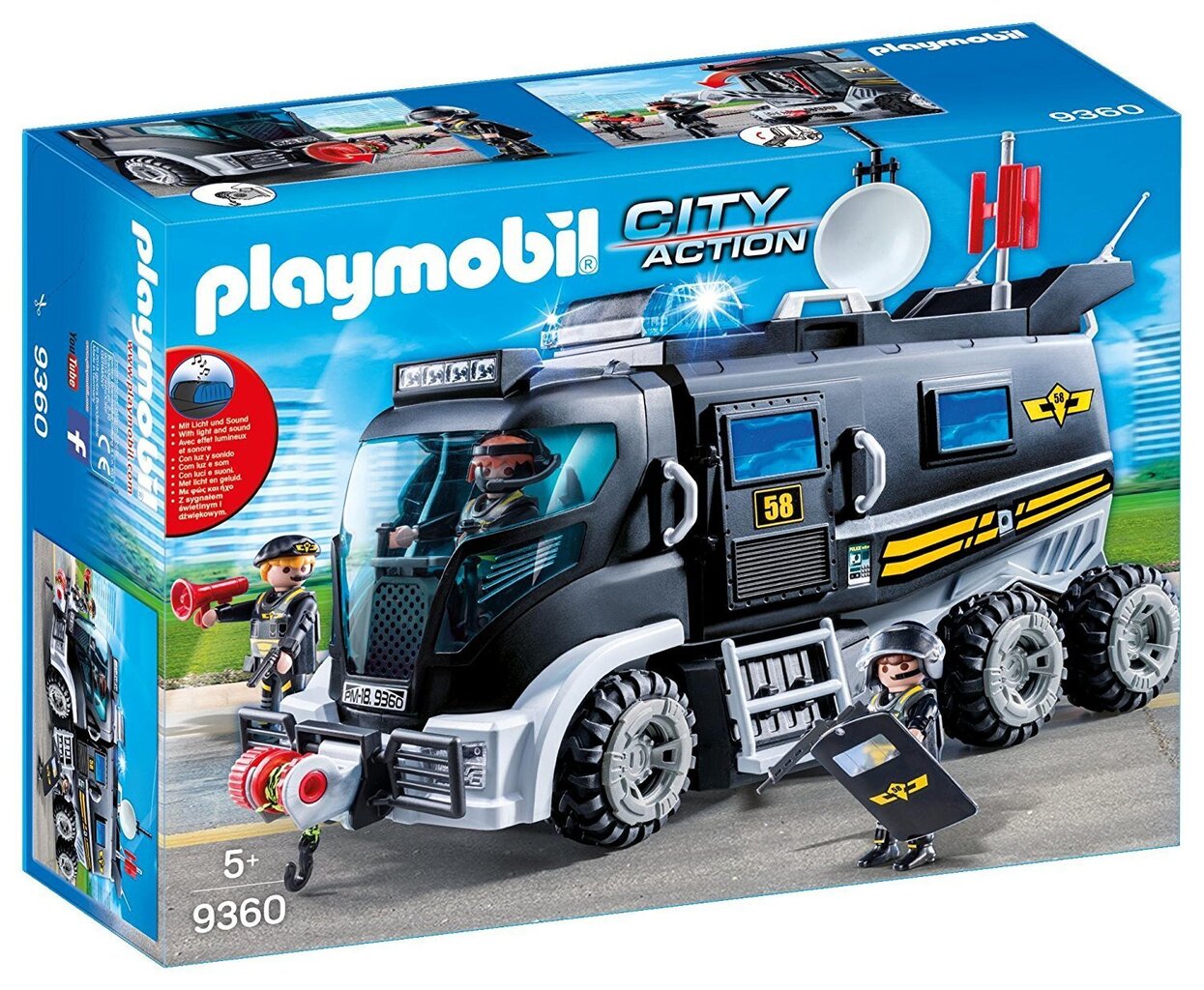 9360 PLAYMOBIL® City Action, Päästesõiduk koos helide ja valgusega цена и информация | Klotsid ja konstruktorid | hansapost.ee