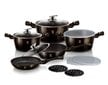 Berlingerhaus pottide komplekt Metallic Line Shiny Black Edition, 13-osaline цена и информация | Potid | hansapost.ee