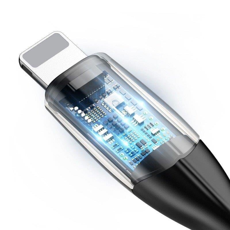 Baseus 2,4A, USB Lightning, 1 m цена и информация | Mobiiltelefonide kaablid | hansapost.ee