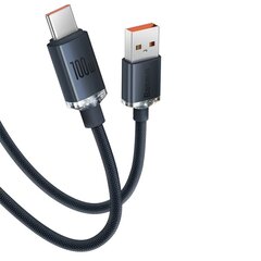 Baseus crystal shine series fast charging data cable USB Type A to USB Type C 100W 2m blue (CAJY000503) цена и информация | Кабели для телефонов | hansapost.ee