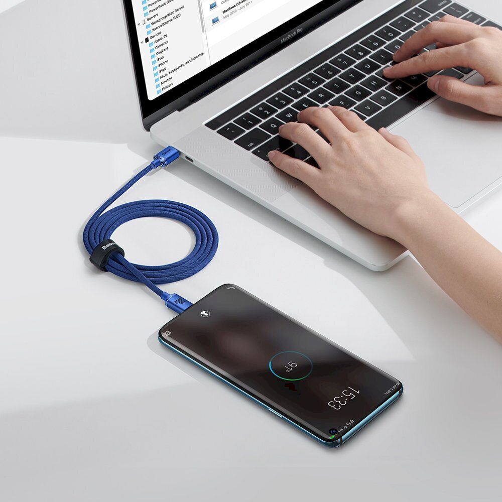 Baseus kaabel telefonidele, USB C 100W 1.2m цена и информация | Mobiiltelefonide kaablid | hansapost.ee