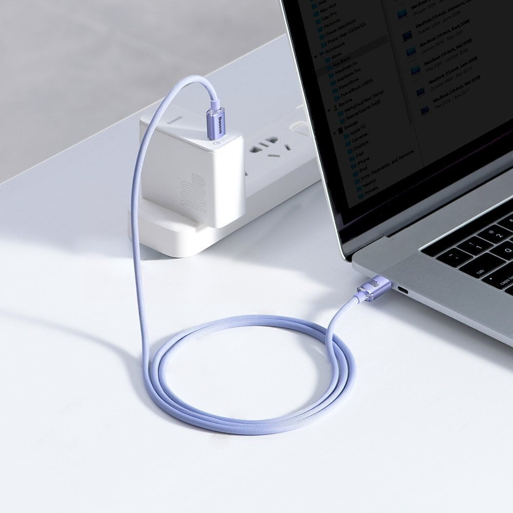 Baseus kaabel telefonidele USB C, 100W 1.2m цена и информация | Mobiiltelefonide kaablid | hansapost.ee