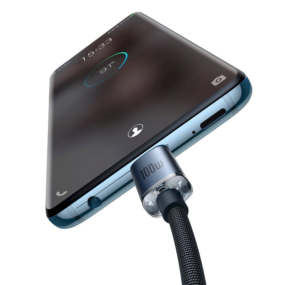 Baseus kaabel telefonidele USB C, 100W 2m цена и информация | Mobiiltelefonide kaablid | hansapost.ee