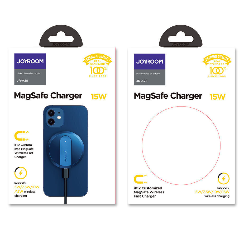 Joyroom wireless Qi charger 15 W for iPhone (MagSafe compatible), + USB Type C (JR-A28) hind ja info | Laadijad mobiiltelefonidele | hansapost.ee