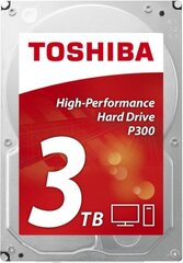 Внутренний жесткий диск Toshiba P300 Performance 3.5 3TB, HDWD130EZSTA цена и информация | Внутренние жёсткие диски (HDD, SSD, Hybrid) | hansapost.ee