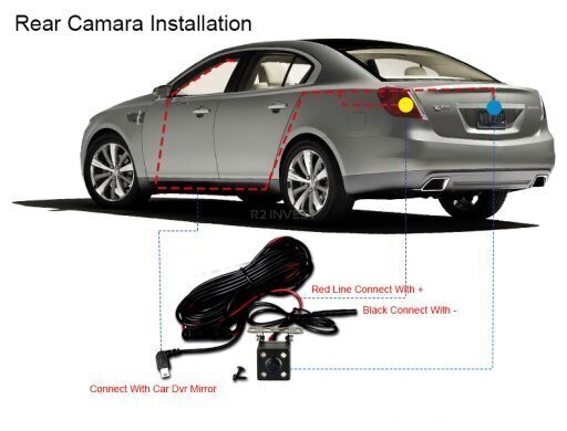 Pardakaamera RoGer 2in1 Car mirror with integrated rear view camera / Full HD / 170' / G-Sensor / MicroSD / LCD 4.3'' hind ja info | Pardakaamerad ja auto videokaamerad | hansapost.ee