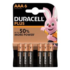 Patareid Duracell AAA, LR03, 6 tk hind ja info | Patareid | hansapost.ee