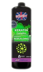 Taastav šampoon Ronney Professional Keratin Complex Rebuilding 1000 ml hind ja info | Ronney Juuksehooldus | hansapost.ee