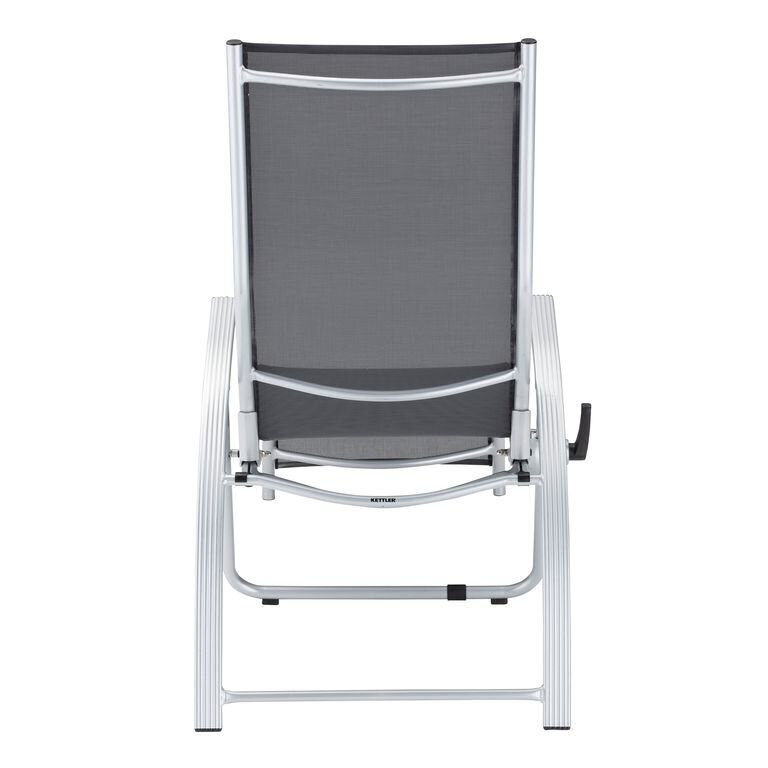 Lamamistool Kettler Tampa Lounger, hõbedane hind ja info | Päevitustoolid | hansapost.ee