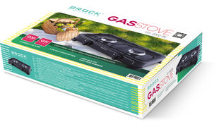 Gaasipliit Brock Electronics GS 2002 BK hind ja info | Turistide gaasipliidid, gaasiballoonid | hansapost.ee