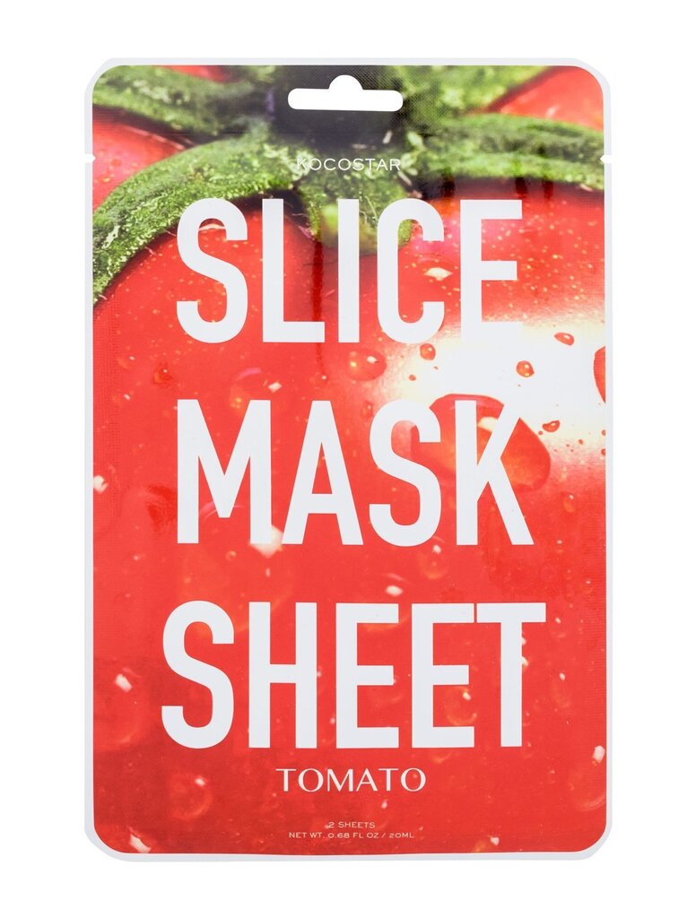 Helendav näomask Kocostar Tomato 20 ml цена и информация | Näomaskid ja silmamaskid | hansapost.ee