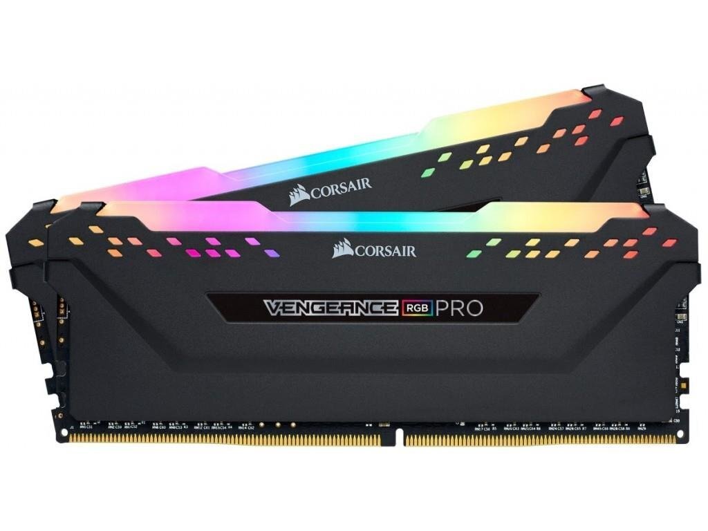 Corsair Corsair Vengeance RGB PRO 2x8GB, 2666MHz, CL16 (CMW16GX4M2A2666C16) цена и информация | Operatiivmälu | hansapost.ee