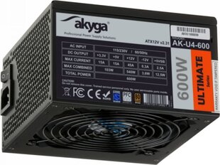 Akyga ATX AK-U4-600 600W 80+ Bronze цена и информация | Akyga Компьютерная техника | hansapost.ee