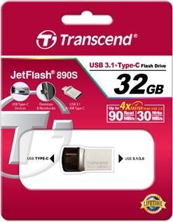 Transcend JetFlash 890S 32GB hind ja info | Mälupulgad | hansapost.ee