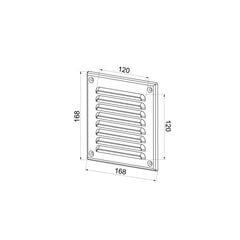 Ventilatsioonirest Awenta, 14*14, valge hind ja info | Vannitoa ventilaatorid | hansapost.ee