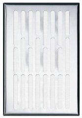 Вентиляционная решетка Awenta, 14*21, цвет нержавеющей стали цена и информация | Vannitoa ventilaatorid | hansapost.ee