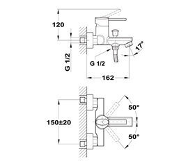 Segisti Teka Ares 202K hind ja info | Vannitoa segistid | hansapost.ee