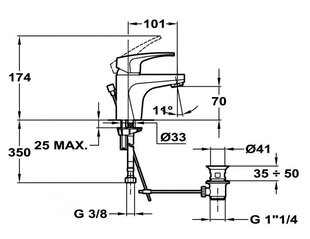 Смеситель для раковины Teka MB2 100 цена и информация | Teka Сантехника для ванной | hansapost.ee