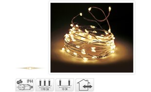 LED гирлянда, 11.9 м цена и информация | Новогодняя гирлянда Holiday, 10 светодиодов, 30 см | hansapost.ee