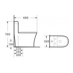 Klosett 8073 hind ja info | WС-potid | hansapost.ee