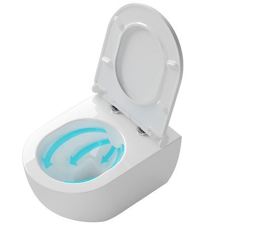 Seinale paigaldatav WC-pott Ravak Uni Chrome Rimoff, Soft Close kaanega hind ja info | WС-potid | hansapost.ee