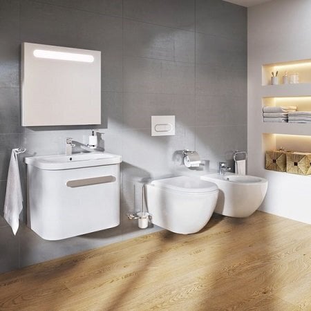 Seinale paigaldatav WC-pott Ravak Uni Chrome Rimoff, Soft Close kaanega цена и информация | WС-potid | hansapost.ee