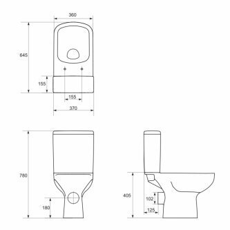 WC-pott Cersanit Colour New Clean цена и информация | WС-potid | hansapost.ee