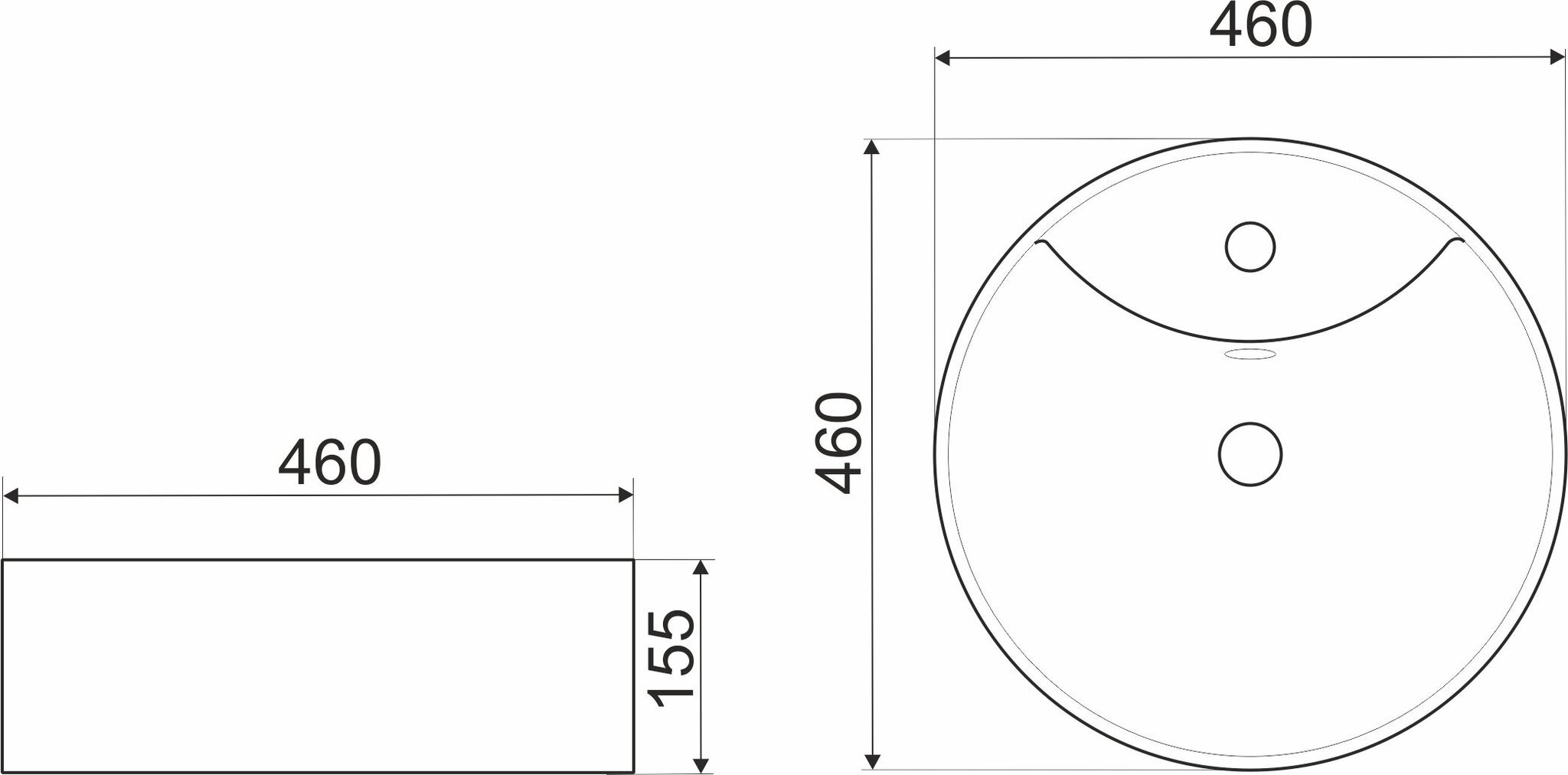 Keraamiline valamu Kerra KR 138 hind ja info | Vannitoa valamud, kraanikausid | hansapost.ee