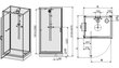 Nelja seinaga dušikabiin Sanplast Classic II kpl-KCDJ/CLII 80-120s hind ja info | Dušikabiinid | hansapost.ee