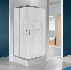 Nurga dušikabiin Sanplast TX KN/TX4b 90s, profiil valge, kaunistatud klaas grey, koos alusega hind ja info | Dušikabiinid | hansapost.ee