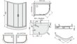 Nurga dušikabiin Sanplast TX KP4/TX5b/P 90x120s, profiil matt hõbedane, läbipaistev klaas W0, alusega цена и информация | Dušikabiinid | hansapost.ee