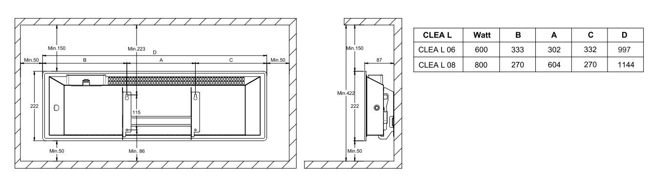 Elektriradiaator ADAX CLEA H|L 800W цена и информация | Küttekehad | hansapost.ee