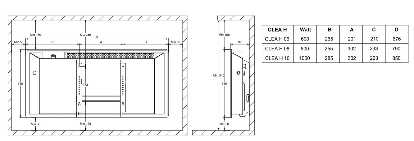 Elektriradiaator ADAX CLEA H|L 800W hind ja info | Küttekehad | hansapost.ee