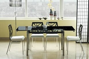 Раздвижной стол Gd-017, черный цена и информация | Кухонные и обеденные столы | hansapost.ee