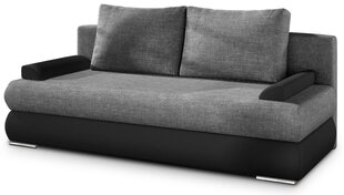 Sofa NORE Milo, juoda/ pilka hind ja info | Diivanvoodid ja diivanid | hansapost.ee
