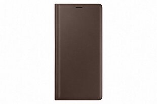 Samsung Leather Wallet Cover brown for Galaxy Note 9 (EF-WN960LAEGWW) цена и информация | Чехлы для телефонов | hansapost.ee