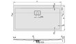 Dušialus Sanplast Space Line B/Space 80x140x3, libisemiskindla alusega, bahama helepruun hind ja info | Dušialused | hansapost.ee