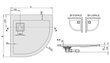 Dušialus Sanplast Space Line BP-L/Space 80x90x3, manhatan цена и информация | Dušialused | hansapost.ee