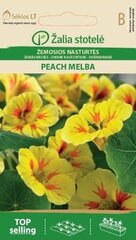 Низкая настурция Peach melba цена и информация | Семена цветов | hansapost.ee