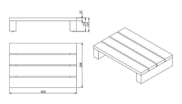 Aste vannile Sanplast Meranti 60x40x12 hind ja info | Vannitoa lisatarvikud | hansapost.ee