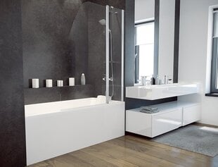 Мобильная стеклянная стена для ванной Besco Avis цена и информация | Аксессуары для ванн, душевых кабин | hansapost.ee