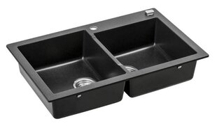 Kunstgraniidist köögivalamu Delinia Ostro, must price and information | Kitchen sinks | hansapost.ee