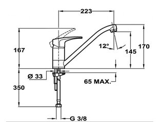 Смеситель Teka MB2 302 цена и информация | Кухонные смесители  | hansapost.ee