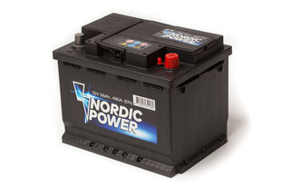  Nordic Power 56Ah 480A цена и информация | Аккумуляторы | hansapost.ee