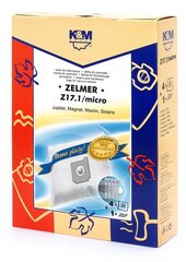 Tolmukott K&M Z17.1, 4 tk + mikrofilter цена и информация | Аксессуары для пылесосов | hansapost.ee