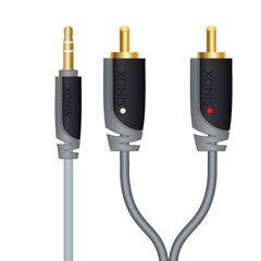 Jack Stereo RCA kabelis SINOX SXA3401, 1.0 m цена и информация | Кабели и провода | hansapost.ee
